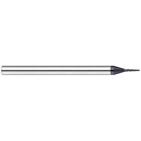 Harvey Tool 1/8 in. Cutter dia. x 0.625in. 5/8  Carbide Tapered Square End Mill, 4 Flutes, AlTiN Nano Coated 723799-C6